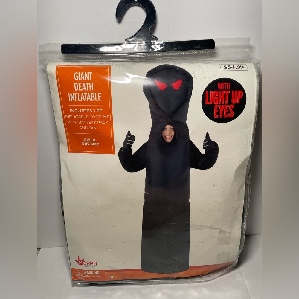Brand New Morph Costume Giant Death Inflatable Costume Reaper Child One Size